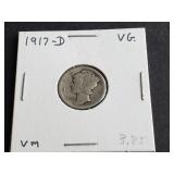 1917 D Mercury Dime