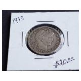 1913 Barber Quarter