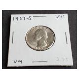 1954 S Washington Quarter