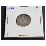 1876 Seated Liberty Dime