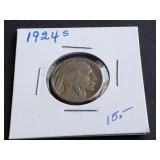 1924 S Buffalo Nickel