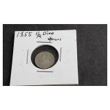 1855 Half Dime