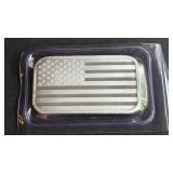 American Flag 1 Oz. .999 Silver Bar