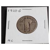 1928 S Standing Liberty Quarter