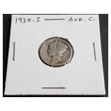 1930 S Mercury Dime
