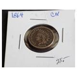 1864 Indian Head Cent Copper-Nickel
