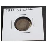 1842 Seated Liberty Dime