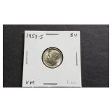 1953 S Roosevelt Dime