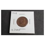 1828 Classic Head Half Cent 13 Stars