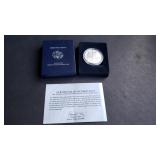 2007 W American Eagle Silver UNC  Box & COA