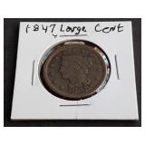 1847 Braided Hair Large Cent