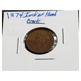 1874 Indian Head Cent
