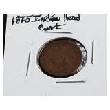 1875 Indian Head Cent
