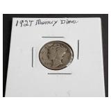 1927 Mercury Dime