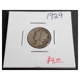 1929 Mercury Dime