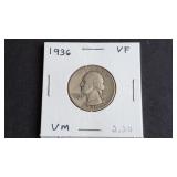 1936 Washington Quarter