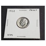 1958 Roosevelt Dime