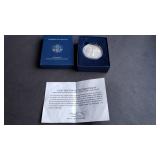 2008 W American Eagle Silver UNC  Box & COA