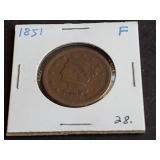1851 Large Cent