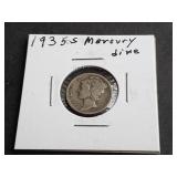 1935 S Mercury Dime