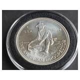 1984 Prospector Engelhard 1 Ounce .999 Silver