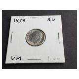 1959 Roosevelt Dime