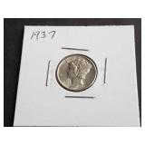 1937 Mercury Dime