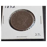 1852 Large Cent