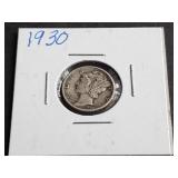 1930 Mercury Dime