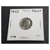 1963 Roosevelt Dime