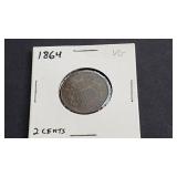 1864 2 Cent