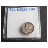 1945 S Mercury Dime