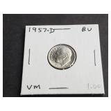 1957 D Roosevelt Dime