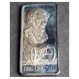 Lincoln Our Greatest Series 1 OZ 999 Silver Bar