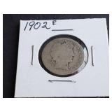 1902 Barber Quarter
