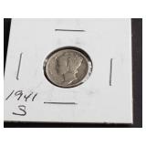 1941 S Mercury Dime