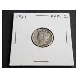 1931 Mercury Dime
