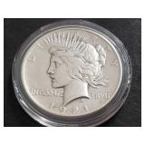 1921 Peace Silver Dollar