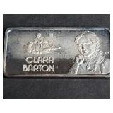 Clara Barton Our Greatest Series 1 OZ 999 Silver