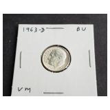 1963 D Roosevelt Dime