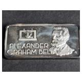 Graham Bell Our Greatest Series 1 OZ .999 Silver