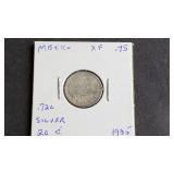 1935 20 Centavos From Mexico 72% Silver