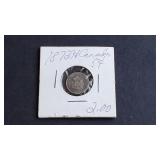 1872 H 5 Cents Victoria From Canada 92.5% Silver