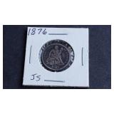 1876 Seated Liberty Dime