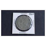 1920 50 Centavos from Mexico 72% Silver