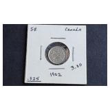 1902 5 Cents Edward VII From Canada 92.5% Silver