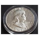 1951 Franklin Half Dollar