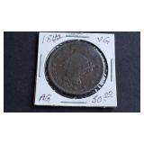 1842 Braided Hair Large Cent