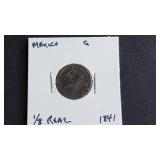 1841 1/8 Real From Mexico