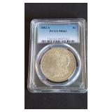 1882 S Morgan Silver Dollar PCGS MS63
